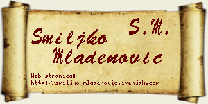 Smiljko Mladenović vizit kartica